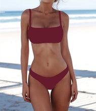 Load image into Gallery viewer, New Solid Sexy Bikini Set