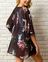 Load image into Gallery viewer, Floral Kimono Swim Cover-Ups