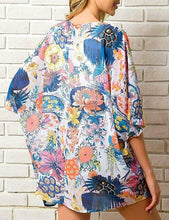 Load image into Gallery viewer, Floral Kimono Swim Cover-Ups